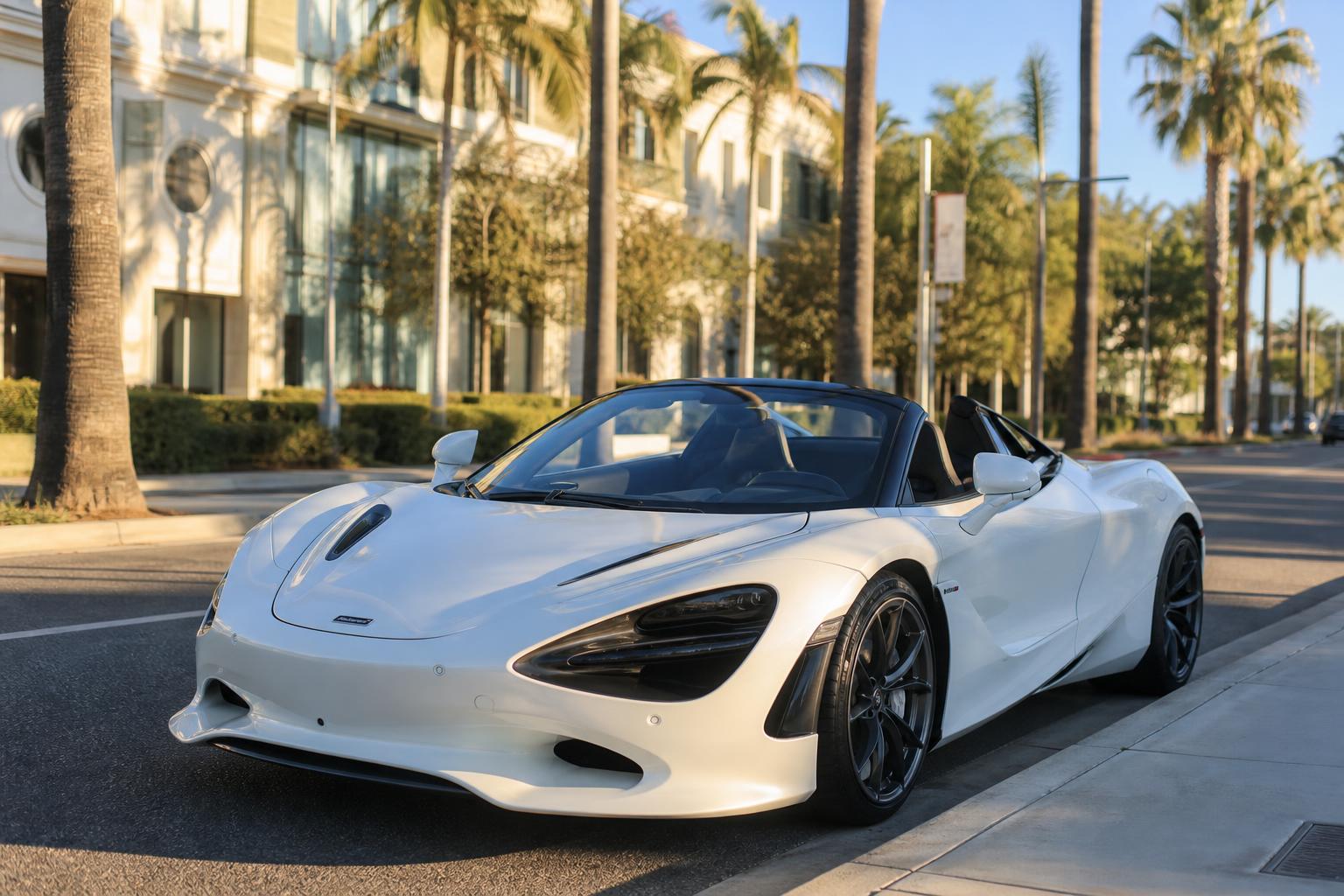 2024 McLaren 720S Spider in Silica White